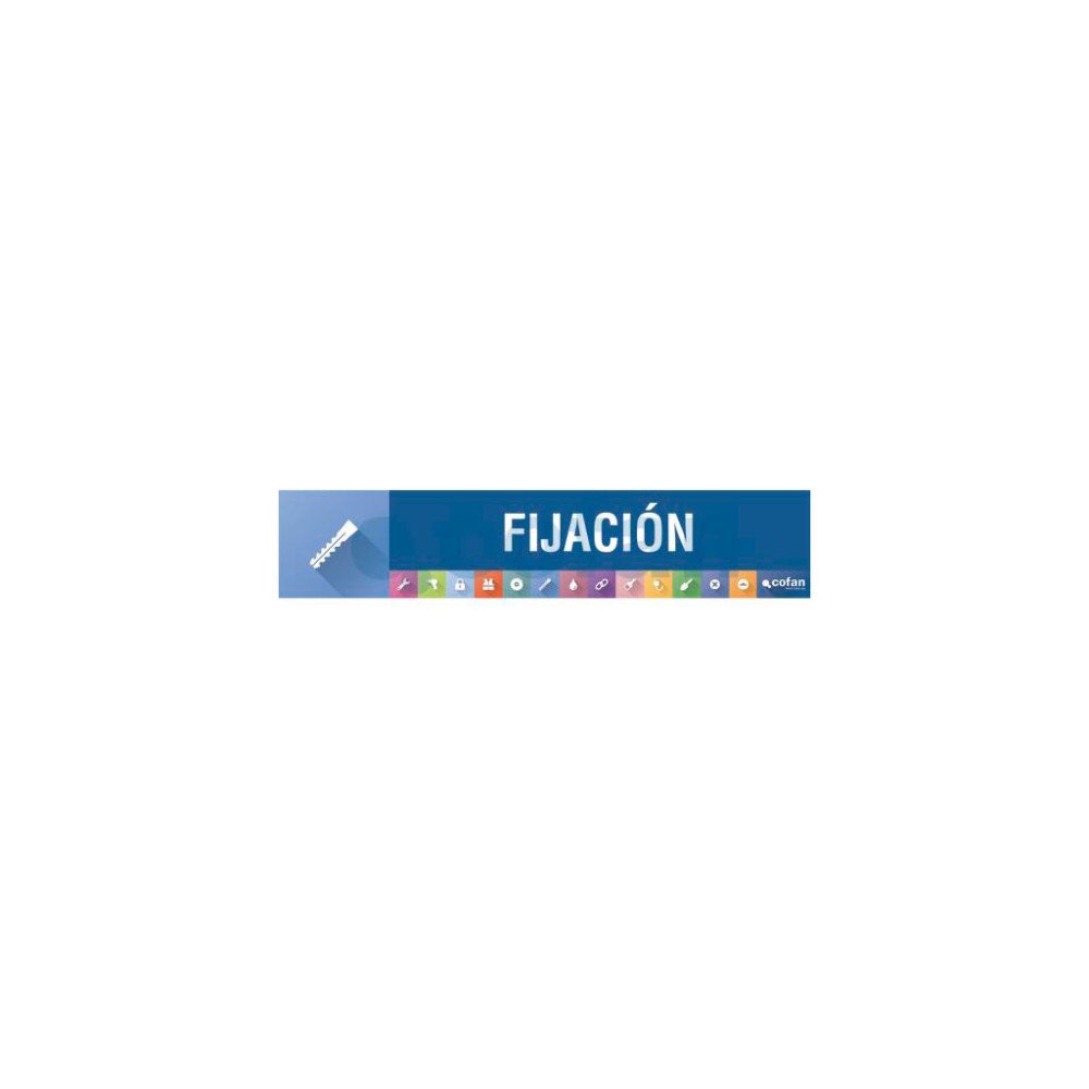 SEÑALETICA IMANTADA PARA EXPOSITOR 975 X 200 MM - FIJACIÓN (PACK: 1 UDS)