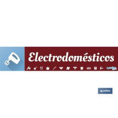 SEÑALETICA IMANTADA PARA EXPOSITOR 975 X 200 MM - ELECTRODOMÉSTICOS (PACK: 1 UDS)