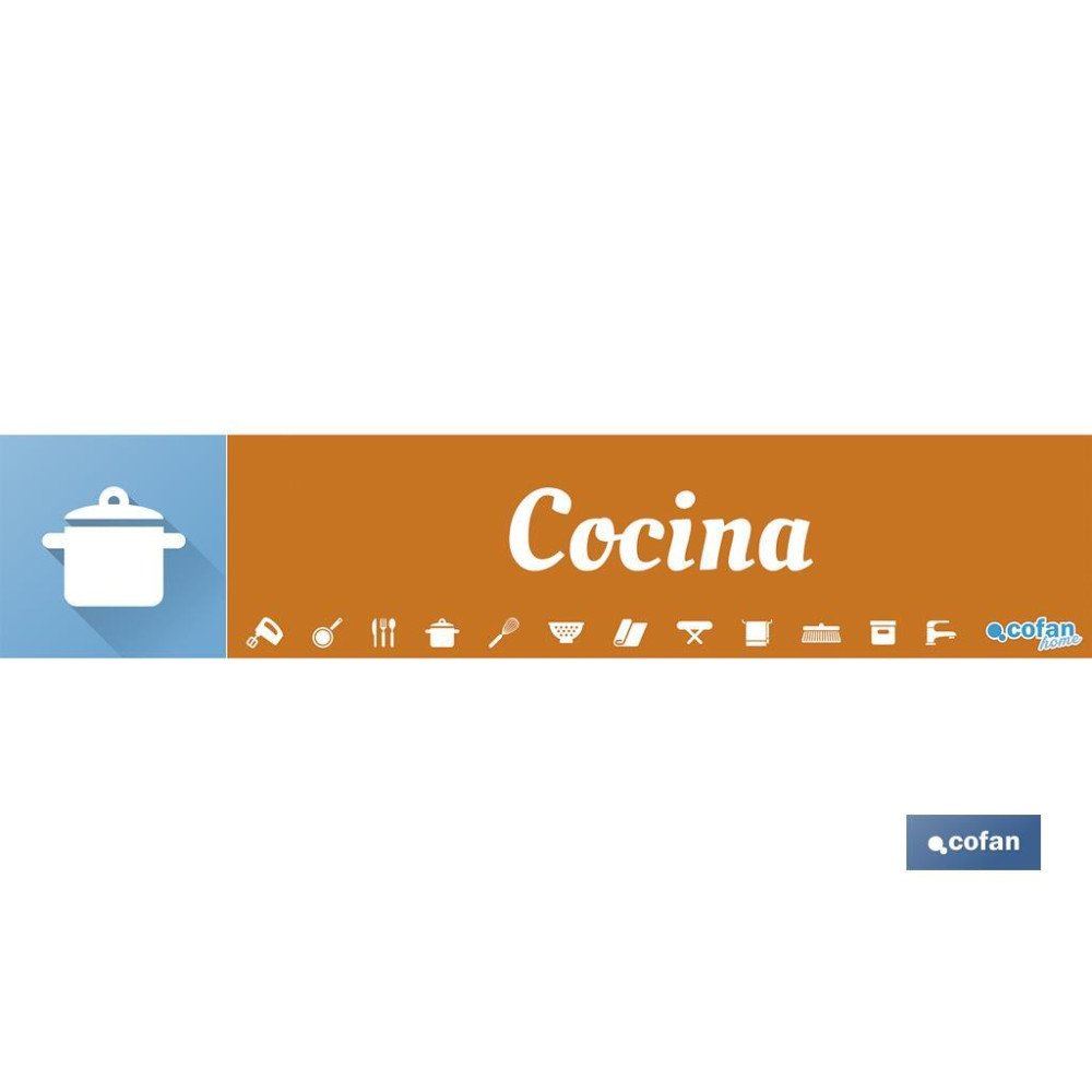 SEÑALETICA IMANTADA PARA EXPOSITOR 975 X 200 MM - COCINA (PACK: 1 UDS)