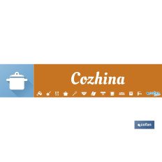 SEÑALETICA IMANTADA PORTUGUES PARA EXPOSITOR 975 X 200 MM - COZHINA (PACK: 1 UDS)