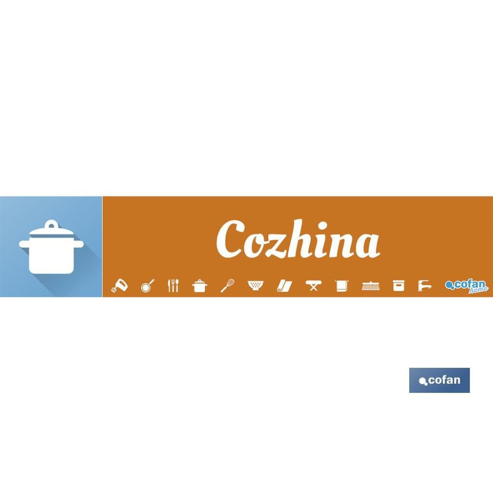 SEÑALETICA IMANTADA PORTUGUES PARA EXPOSITOR 975 X 200 MM - COZHINA (PACK: 1 UDS)
