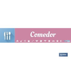 SEÑALETICA IMANTADA PARA EXPOSITOR 975 X 200 MM - COMEDOR (PACK: 1 UDS)