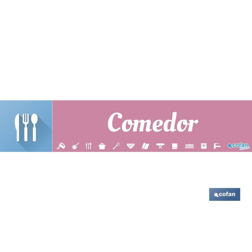 SEÑALETICA IMANTADA PARA EXPOSITOR 975 X 200 MM - COMEDOR (PACK: 1 UDS)