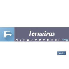 SEÑALETICA IMANTADA PORTUGUES PARA EXPOSITOR 975 X 200 MM - TORNEIRAS (PACK: 1 UDS)