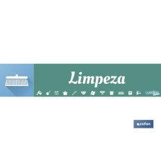 SEÑALETICA IMANTADA PORTUGUES PARA EXPOSITOR 975 X 200 MM - LIMPEZA (PACK: 1 UDS)
