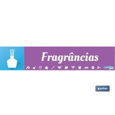 SEÑALETICA IMANTADA PARA EXPOSITOR 975 X 200 MM - FRAGRANCIAS (PACK: 1 UDS)