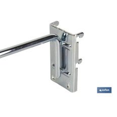 GANCHO CON PLACA DE ANCLAJE SIN ETIQUETERO 200 MM (PACK: 1 UDS)