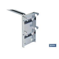 GANCHO CON PLACA DE ANCLAJE SIN ETIQUETERO 200 MM (PACK: 1 UDS)