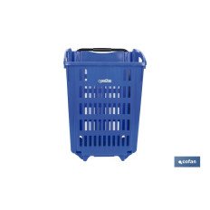 CESTA DE COMPRA CON RUEDAS Y ASA TELESCÓPICA 390X390X529 MM (PACK: 1 UDS)