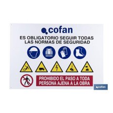 CARTEL OBRA GLASSPACK 1000X700MM (PACK: 1 UDS)