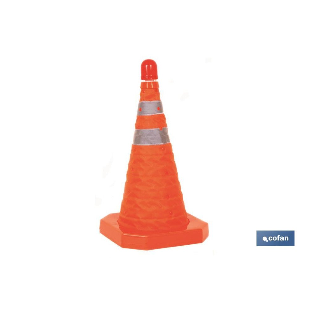 CONO PLEGABLE SIN LUZ 70 CM (PACK: 1 UDS)