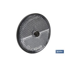 CATADIÓPTRICO REDONDO BLANCO Ø 60 MM CON TORNILLO (PACK: 1 UDS)