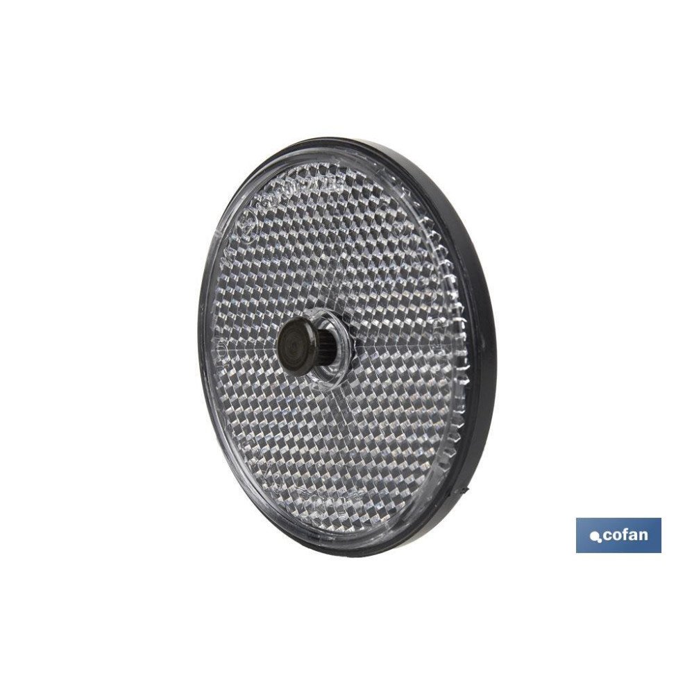 CATADIÓPTRICO REDONDO BLANCO Ø 80 MM (PACK: 1 UDS)