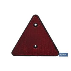 CATADIÓPTRICO TRIÁNGULO ROJO 165 X 145 MM CON AGUJEROS (PACK: 1 UDS)