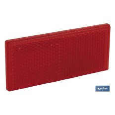 CATADIÓPTRICO RECTANGULAR ROJO 79 X 35 MM ADHESIVO (PACK: 1 UDS)