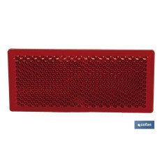 CATADIÓPTRICO RECTANGULAR ROJO 79 X 35 MM ADHESIVO (PACK: 1 UDS)