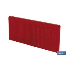 CATADIÓPTRICO RECTANGULAR ROJO 79 X 35 MM ADHESIVO (PACK: 1 UDS)