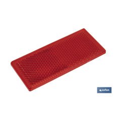 CATADIÓPTRICO RECTANGULAR ROJO 79 X 35 MM ADHESIVO (PACK: 1 UDS)
