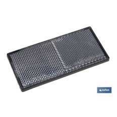CATADIÓPTRICO RECTANGULAR BLANCO 106 X 50 MM ADHESIVO (PACK: 1 UDS)