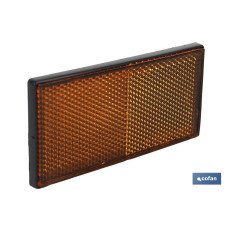 CATADIÓPTRICO RECTANGULAR ÁMBAR 106 X 50 MM ADHESIVO (PACK: 1 UDS)