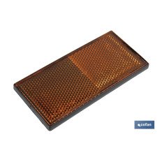 CATADIÓPTRICO RECTANGULAR ÁMBAR 106 X 50 MM ADHESIVO (PACK: 1 UDS)