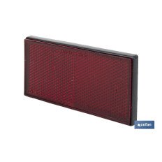 CATADIÓPTRICO RECTANGULAR ROJO 106 X 50 MM ADHESIVO (PACK: 1 UDS)