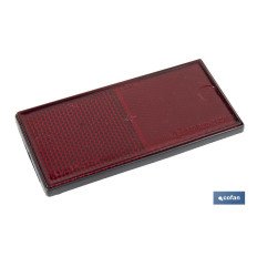 CATADIÓPTRICO RECTANGULAR ROJO 106 X 50 MM ADHESIVO (PACK: 1 UDS)