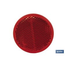 CATADIÓPTRICO REDONDO ROJO Ø 55 MM ADHESIVO (PACK: 1 UDS)