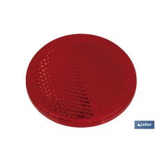 CATADIÓPTRICO REDONDO ROJO Ø 55 MM ADHESIVO (PACK: 1 UDS)