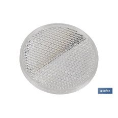 CATADIÓPTRICO REDONDO BLANCO Ø 60 MM ADHESIVO (PACK: 1 UDS)