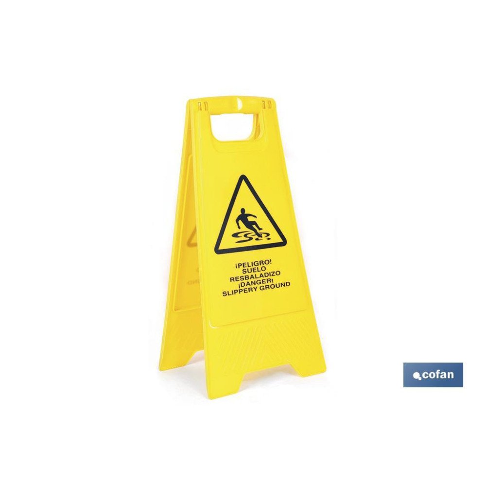 CABALLETE PELIGRO SUELO RESBALADIZO (PACK: 1 UDS)