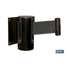 SOPORTE PARED CINTA EXTENSIBLE NEGRA 2100 MM Y ANCLAJES (PACK: 1 UDS)