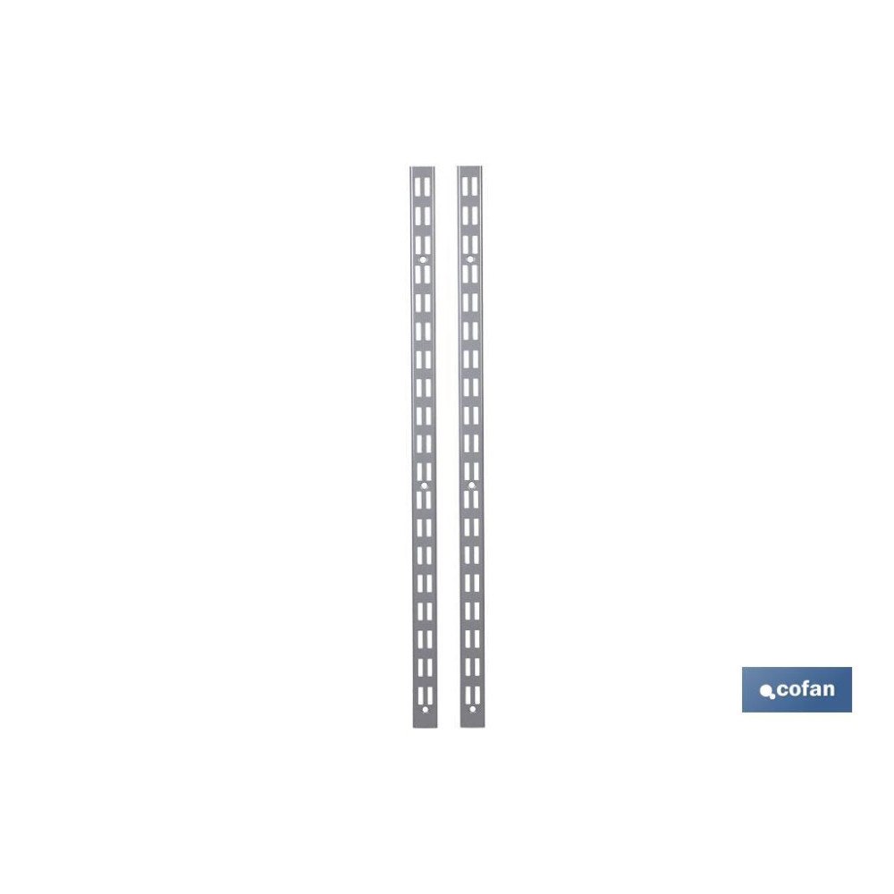 PACK 2 CREMALLERAS PARED PARA ESTANTERÍAS 1080X30X25 MM (PACK: 1 UDS)