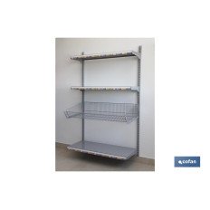 PACK 2 CREMALLERAS PARED PARA ESTANTERÍAS 1080X30X25 MM (PACK: 1 UDS)