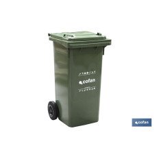 CONTENEDOR 2 RUEDAS 120 LITROS COLOR VERDE (PACK: 1 UDS)