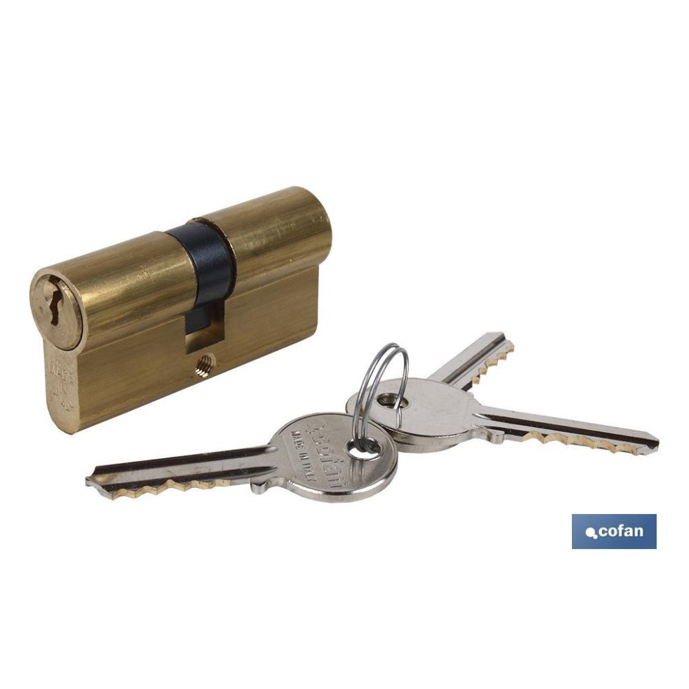 CILINDRO DE NÍQUEL MATE 40/50 - LEVA CORTA (PACK: 1 UDS)