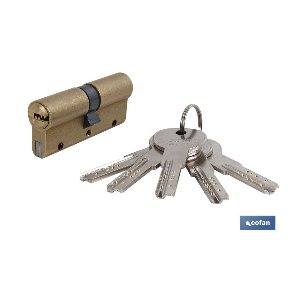 Cilindro SEG. ANTIBUMPING 35/35 L. Larga-Latón (PACK: 1 UDS)