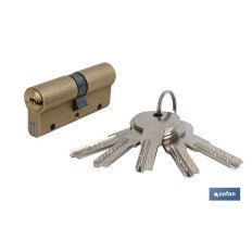 Cilindro SEG. ANTIBUMPING 40/40 L. Larga-Latón (PACK: 1 UDS)