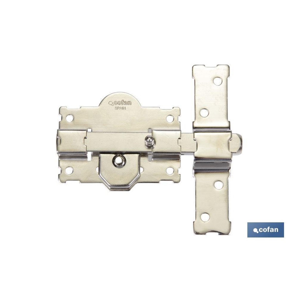 CERROJO BOTON/LLAVE NIQUELADO R/105 - 70 mm (PACK: 1 UDS)