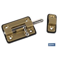 PASADOR BASE PLÁSTICO CROMO BRILLO 80 MM (PACK: 15 UDS)