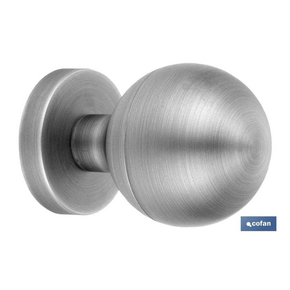 POMO PUERTA ZAMAK CROMADO (PACK: 1 UDS)