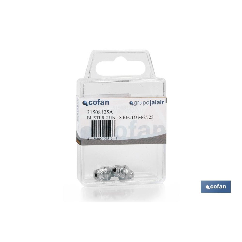 BL 2 UDS. ENGRASADOR RECTO 1/4 GAS VENTA UNITARIA (PACK: 1 UDS)