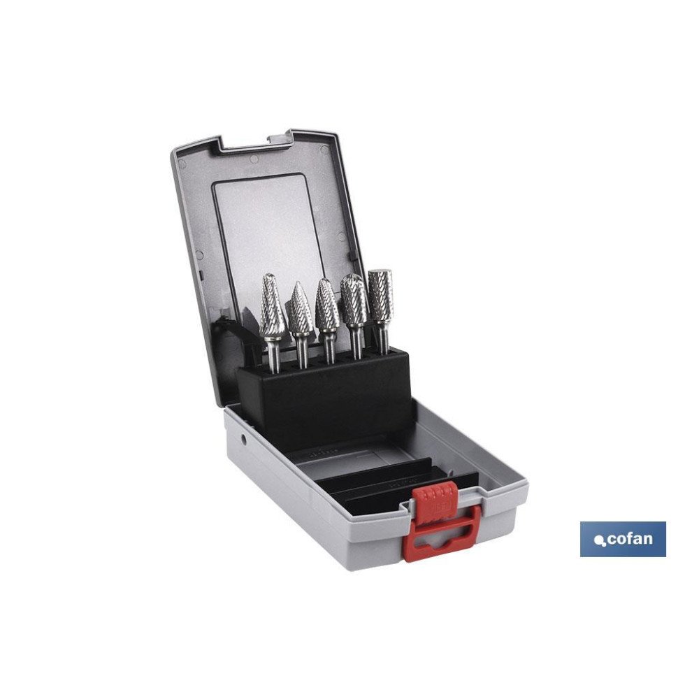 ESTUCHE FRESAS ROTATIVAS 5 UDS. (PACK: 1 UDS)
