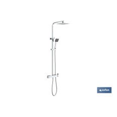 COLUMNA DE DUCHA MONOMANDO DISEÑO CUADRADO 90-1.40 CM (PACK: 1 UDS)