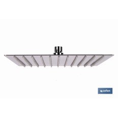 CABEZAL DE DUCHA CUADRADO EXTRAFINO DE ACERO INOXIDABLE 304 24,5 X 24,5 CM (PACK: 1 UDS)