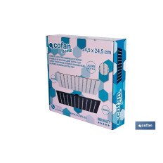 CABEZAL DE DUCHA CUADRADO EXTRAFINO DE ACERO INOXIDABLE 304 24,5 X 24,5 CM (PACK: 1 UDS)