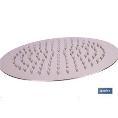 CABEZAL DE DUCHA REDONDO EXTRAFINO DE ACERO INOXIDABLE 304 Ø24,5 CM (PACK: 1 UDS)