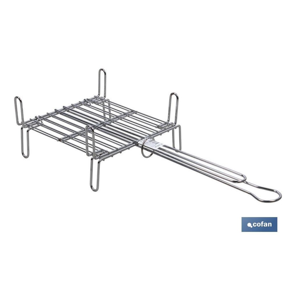 PARRILLA DOBLE INOX 450X 450MM (PACK: 1 UDS)