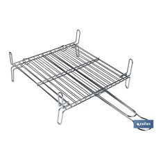 PARRILLA DOBLE ZINCADO 35x35cm (PACK: 1 UDS)