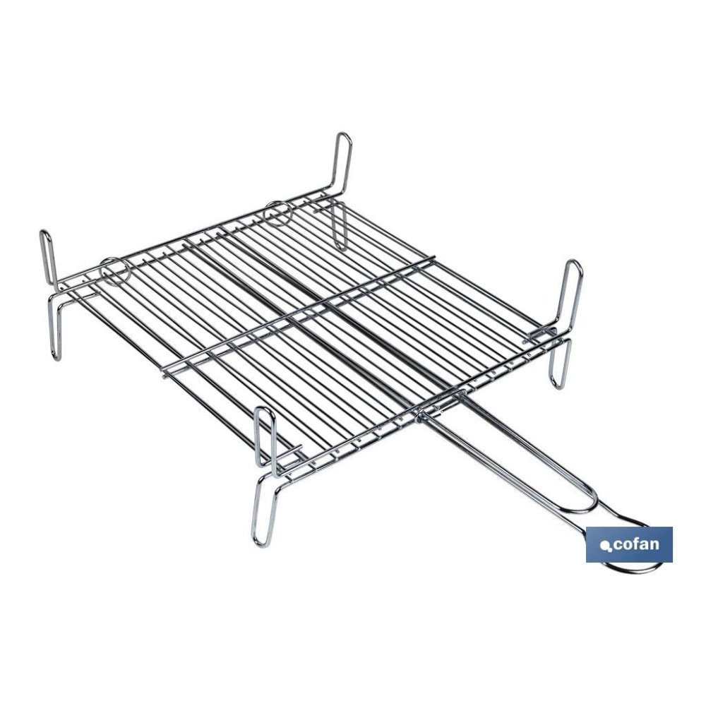 PARRILLA DOBLE ZINCADO 35x35cm (PACK: 1 UDS)
